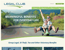 Tablet Screenshot of legalclub.com
